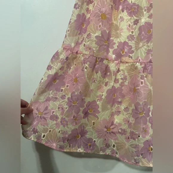 Multicolour Floral Ruffled Midi Dress - Picture 7 of 12